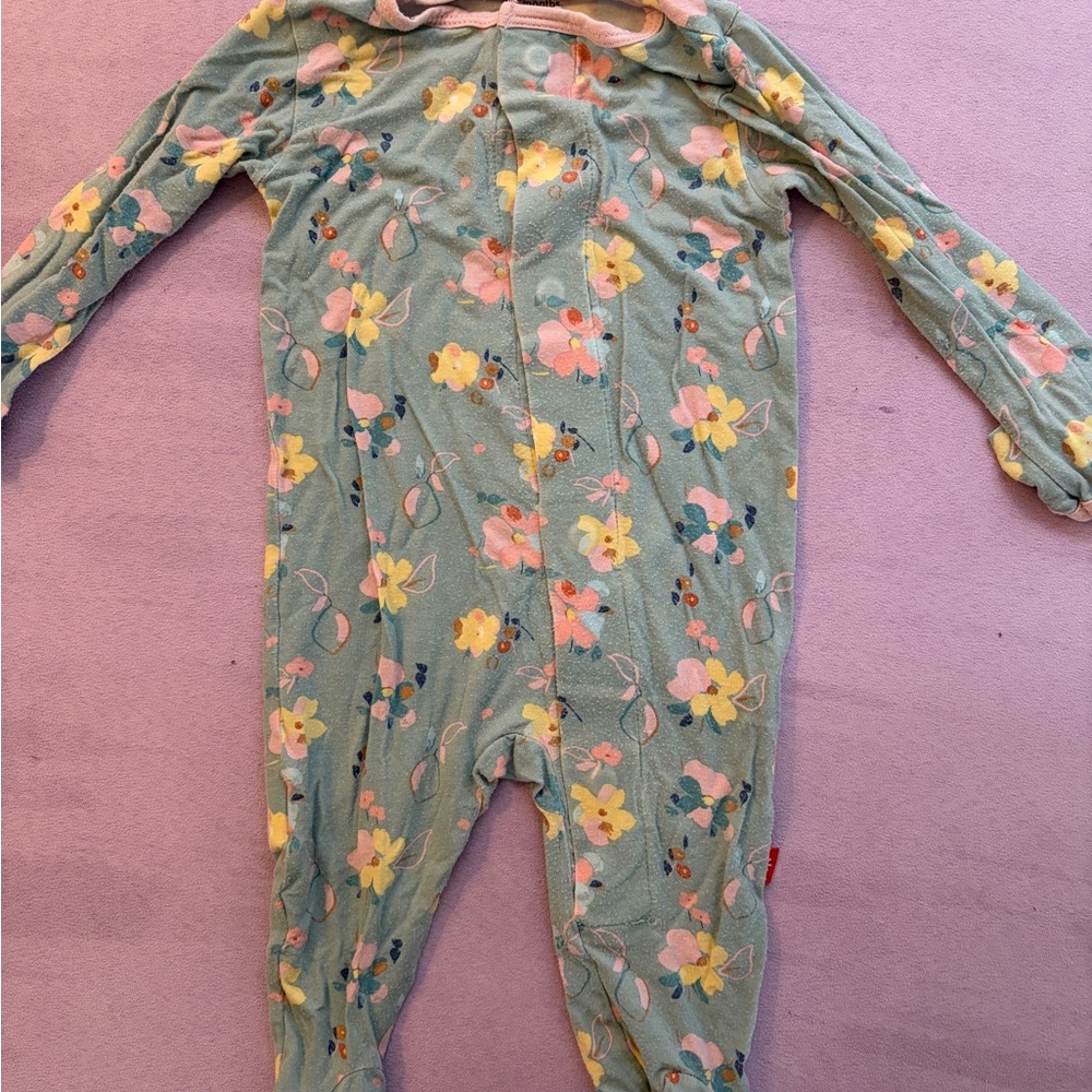Magnetic Me Floral Baby Pajamas